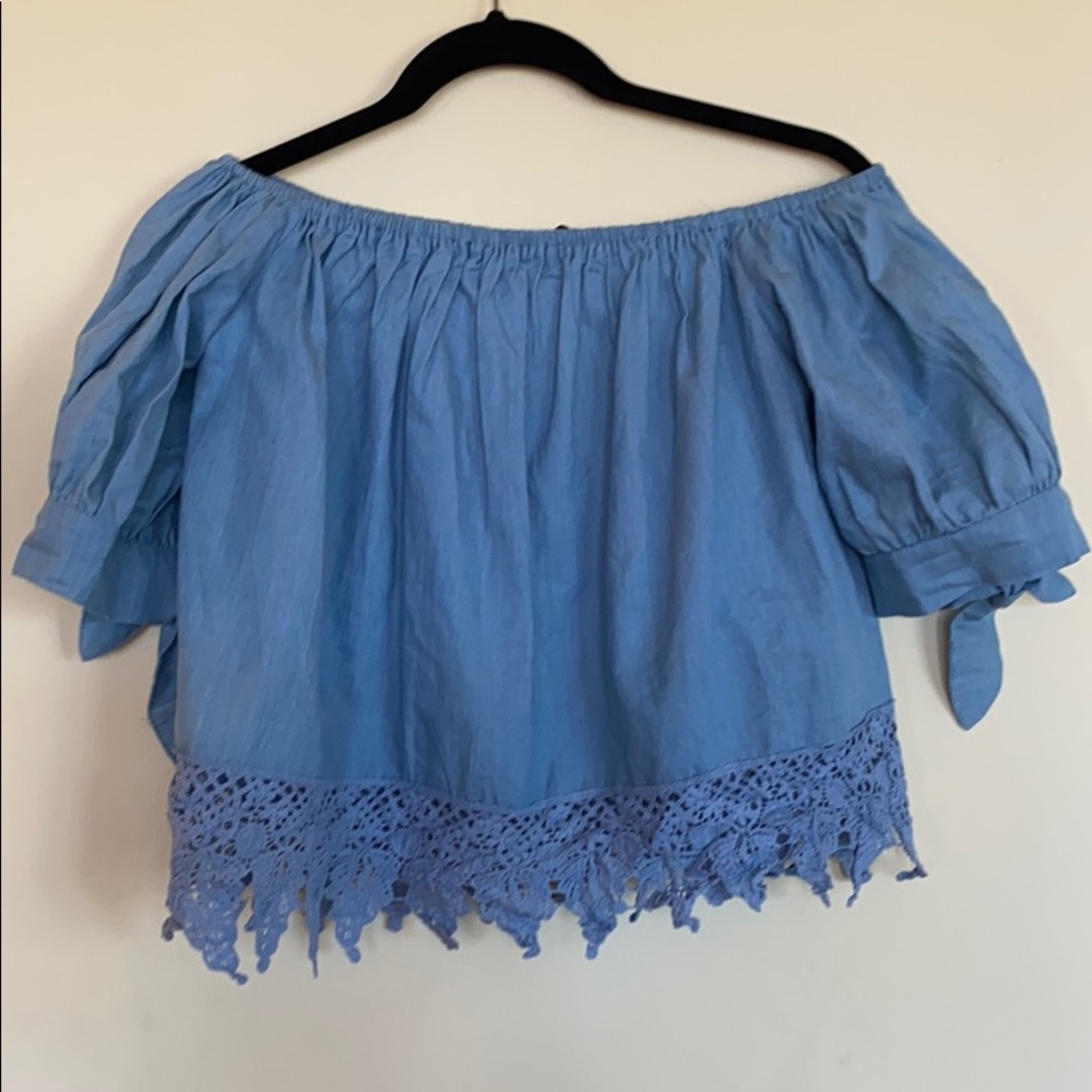 Shein small casual crop top